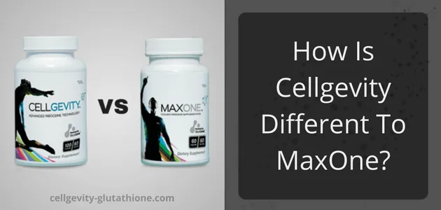 How is Cellgevity different to MaxOne?